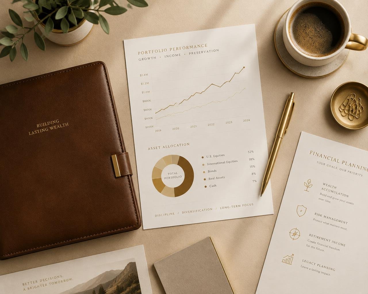 Financial planning workspace